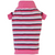 SMALL DOG - Polo Neck Sweater - Rosie Pink Stripe Knit