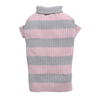 Polo Neck Sweater -Baby Pink & Grey - SD
