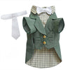 SMALL DOG - Olive Green Doggy Suit Jacket