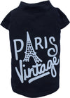 SMALL DOG - Paris Vintage Doggy T Shirt