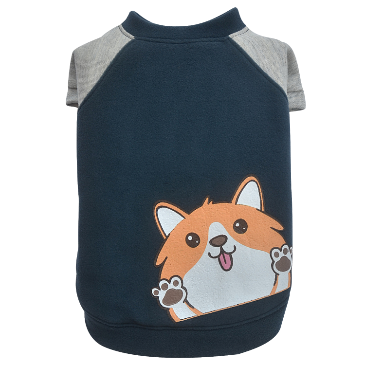 THICK DOG - Peek a Boo Navy Doggy Fleece