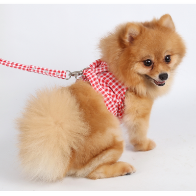 SMALL DOG - Retro Red Dog Harness