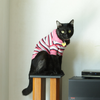 Polo Neck Knit Sweater - Rosie Pink Stripe