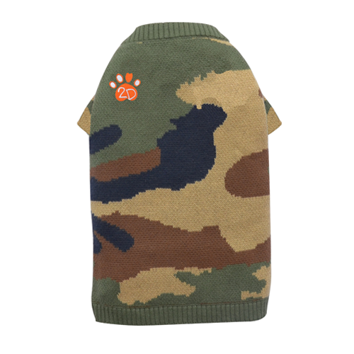SMALL DOG - Camo Doggy Sweater