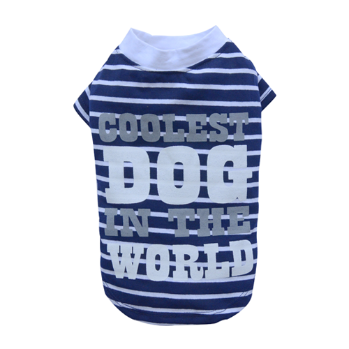 SMALL DOG - Coolest Dog Blue T Shirt