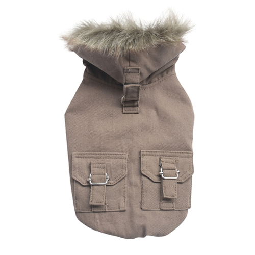 SMALL DOG - Doggy Cargo Jacket Tan