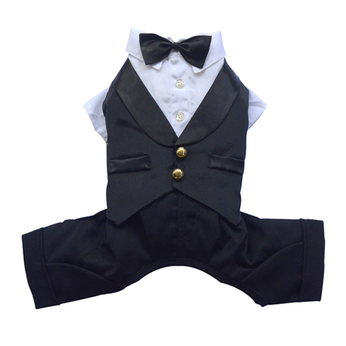 SMALL DOG - Doggy Tuxedo Vest and Pants