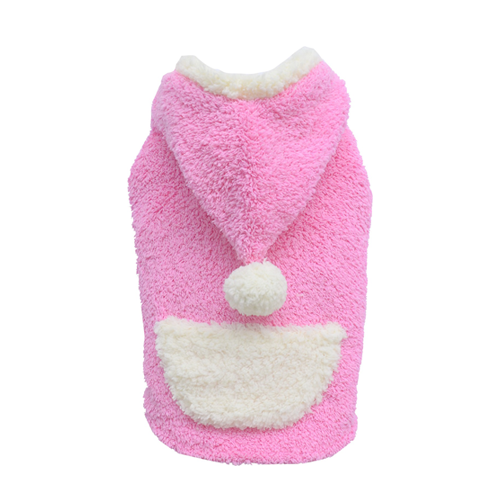 SMALL DOG - Fluffy Dog Pink Hoody