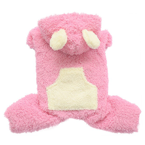 SMALL DOG - Fluffy Dog Pink Onesie