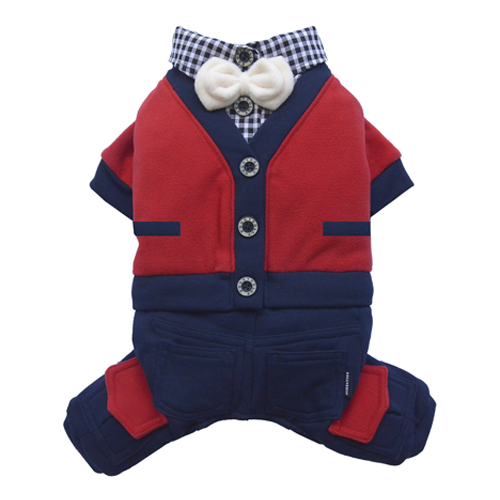 SMALL DOG - Metro Dog Onesie Red