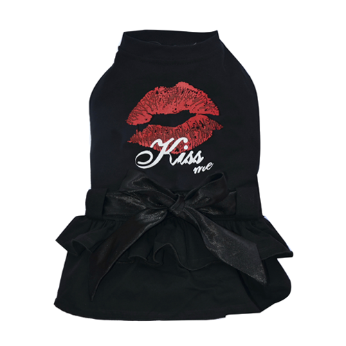 SMALL DOG - MWAH Black Doggy Dress
