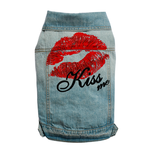 BIG DOG - MWAH Washed Out Denim Doggy Vest