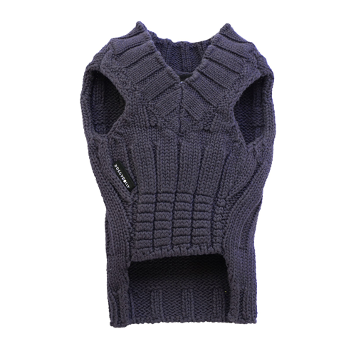 SMALL DOG - Navy Retro Doggy Sweater