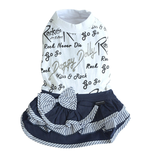 SMALL DOG - Rocking Doggy Dress White