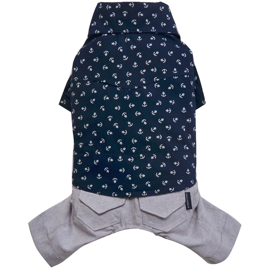 SMALL DOG - Nautical Doggy Onesie
