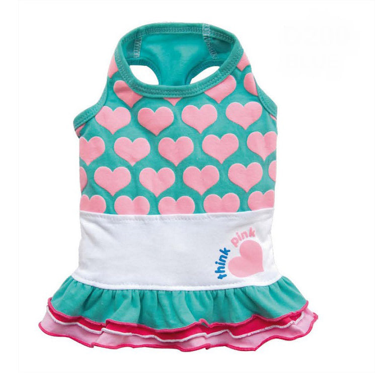 SMALL DOG - Puppy Love Dress Aqua