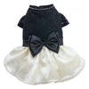 SMALL DOG - Black and Ivory Formal Doggy Dress