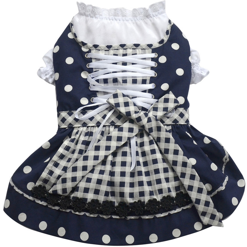 SMALL DOG - Navy Doggy Dirndl