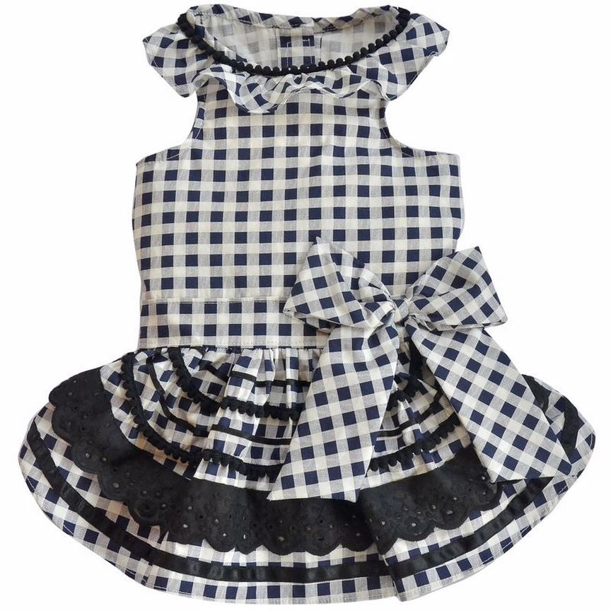 SMALL DOG - Check Doggy Dress