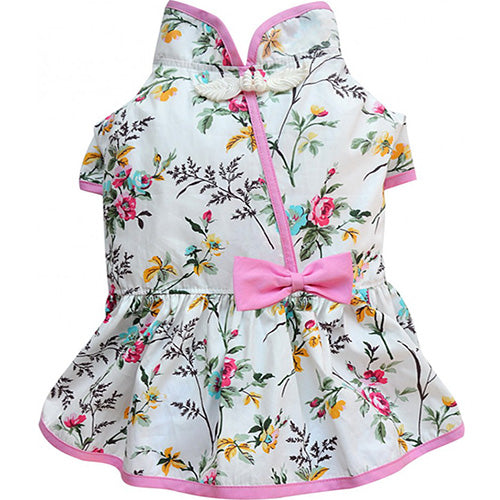 SMALL DOG - Oriental White Doggy Dress