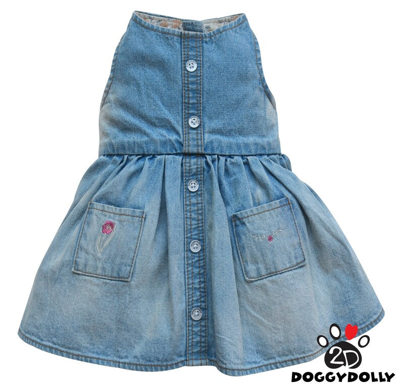 SMALL DOG -  Classic Doggy Denim Dress