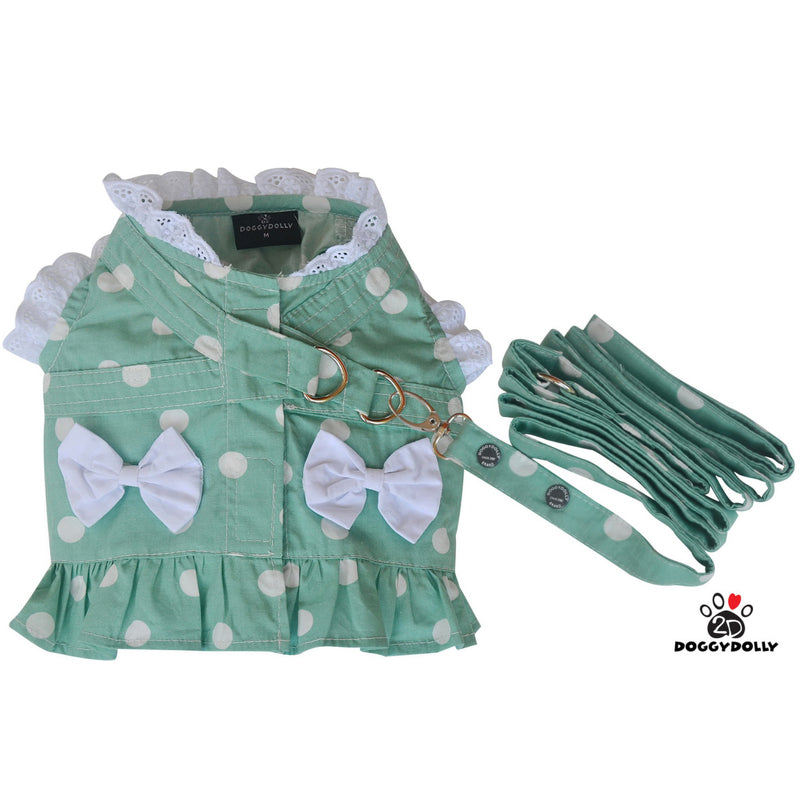 SMALL DOG - Green Doggy  Harness