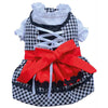 THICK DOG - Doggy Dirndl Red Bow