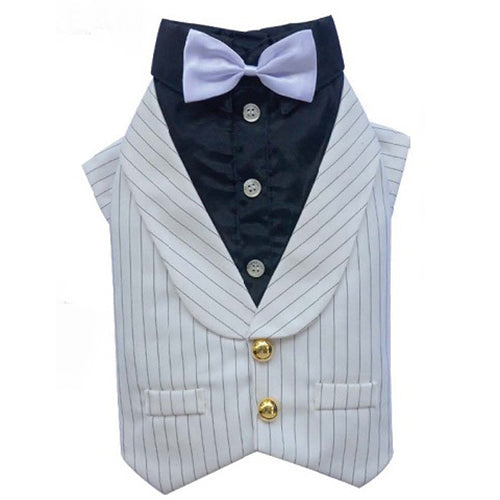 SMALL DOG - Doggy White Tuxedo Jacket