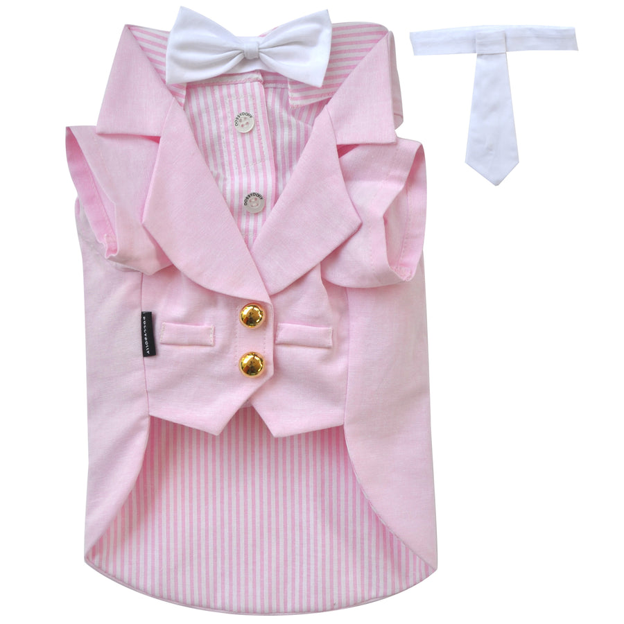 SMALL DOG - Pink Doggy Tuxedo Jacket