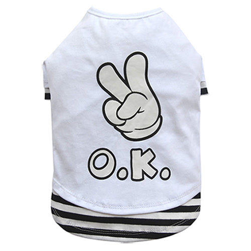 THICK DOG - OK OK OK White Doggy T Shirt