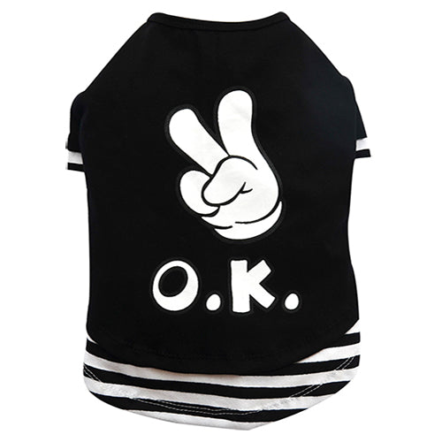 THICK DOG - OK OK OK Black Doggy T Shirt