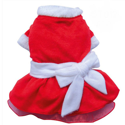 SMALL DOG CHRISTMAS- Mrs Claus Doggy Dress