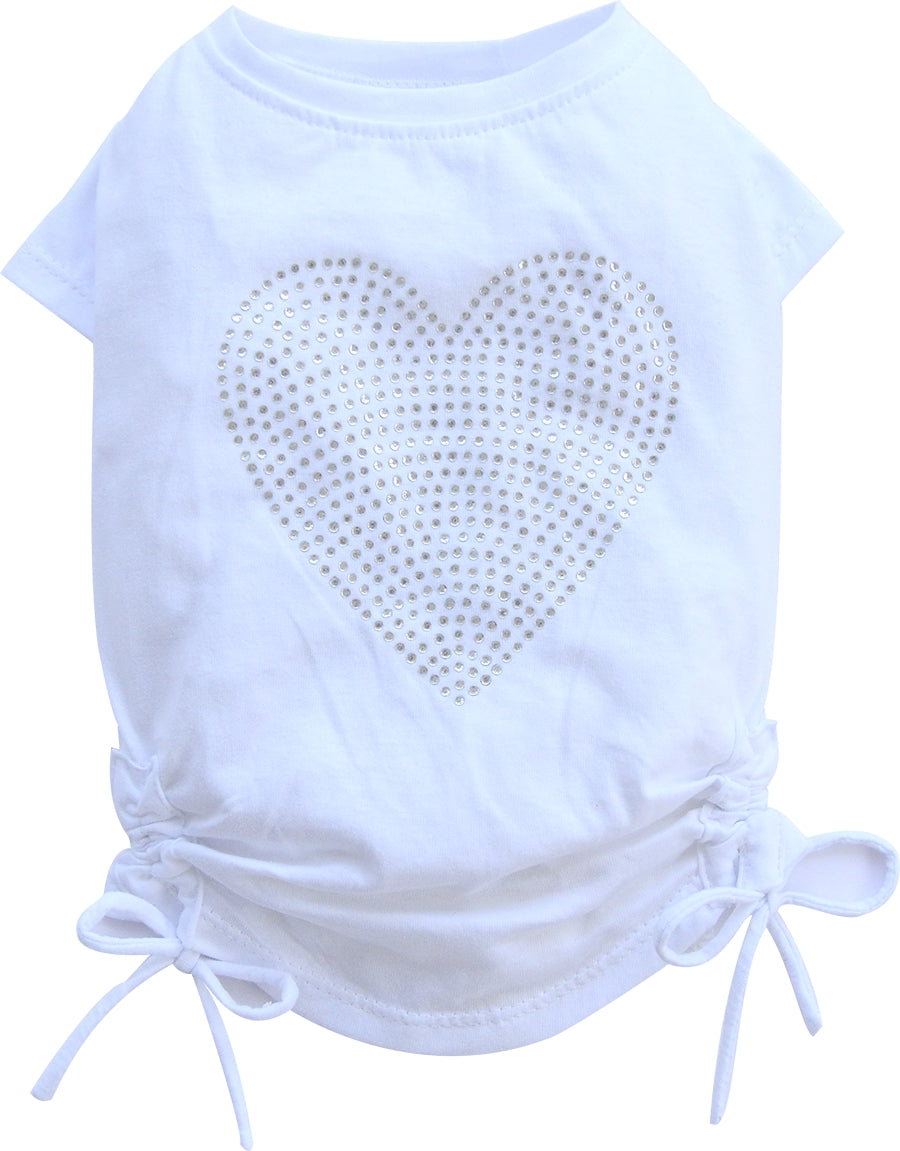 SMALL DOG - White Love Heart Doggy T Shirt