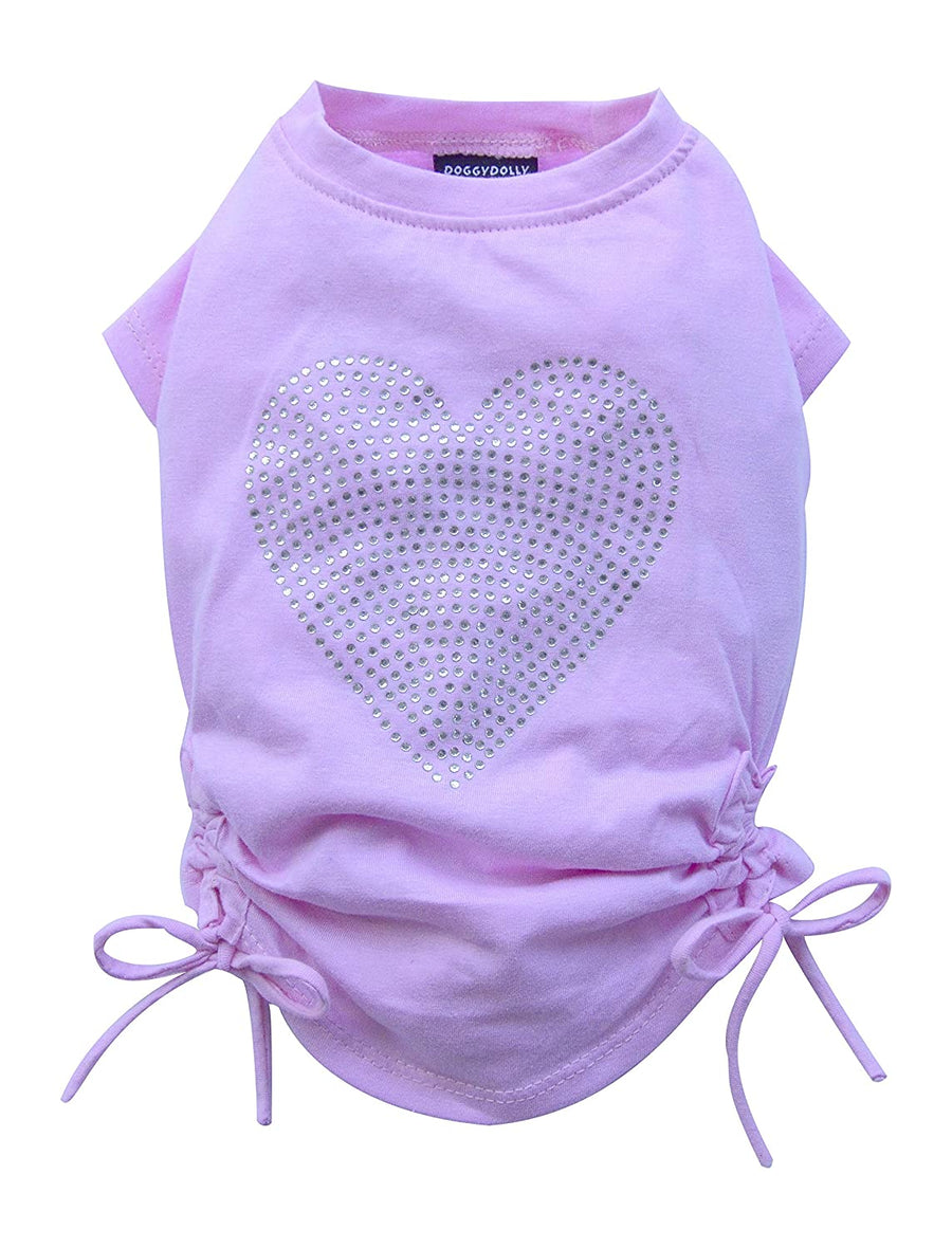 THICK DOG - Pink Love Heart Doggy T Shirt
