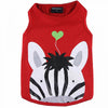 SMALL DOG - Red Zebra Doggy T Shirt