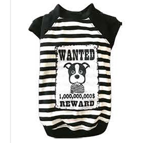 SMALL DOG - WANTED White Doggy T-Shirt