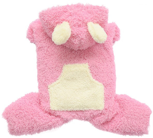 THICK DOG - Fluffy Dog Pink Onesie