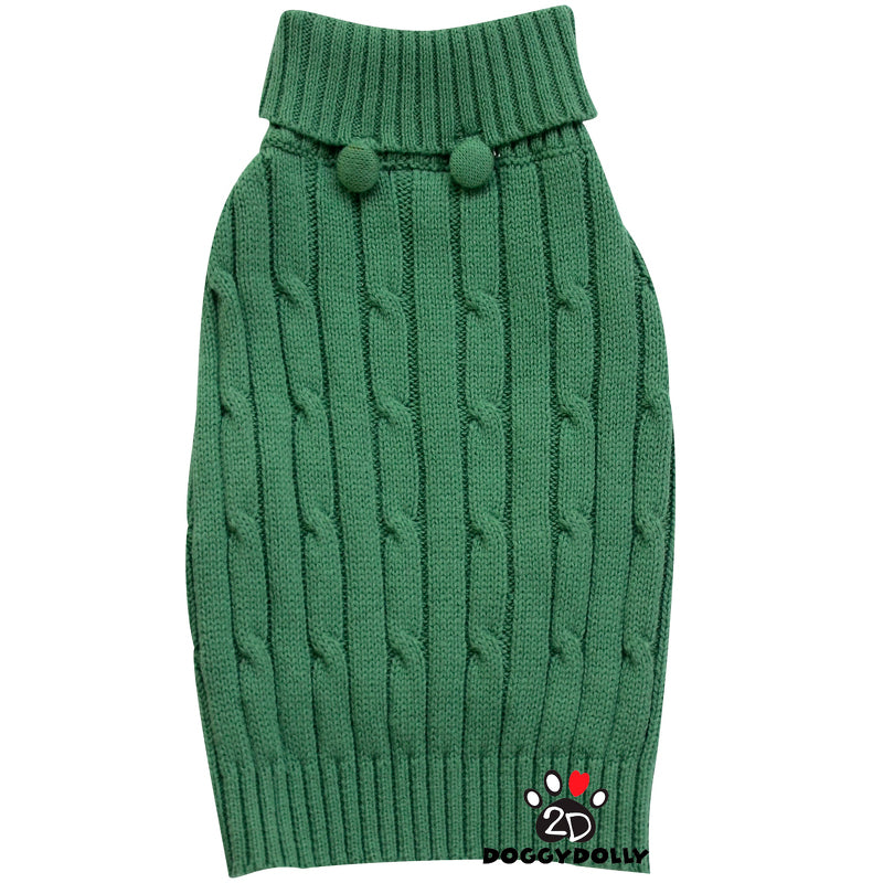 SMALL DOG - Green Doggy Pullover