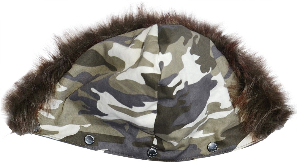 SMALL DOG - Camo Onesie with removable hood.