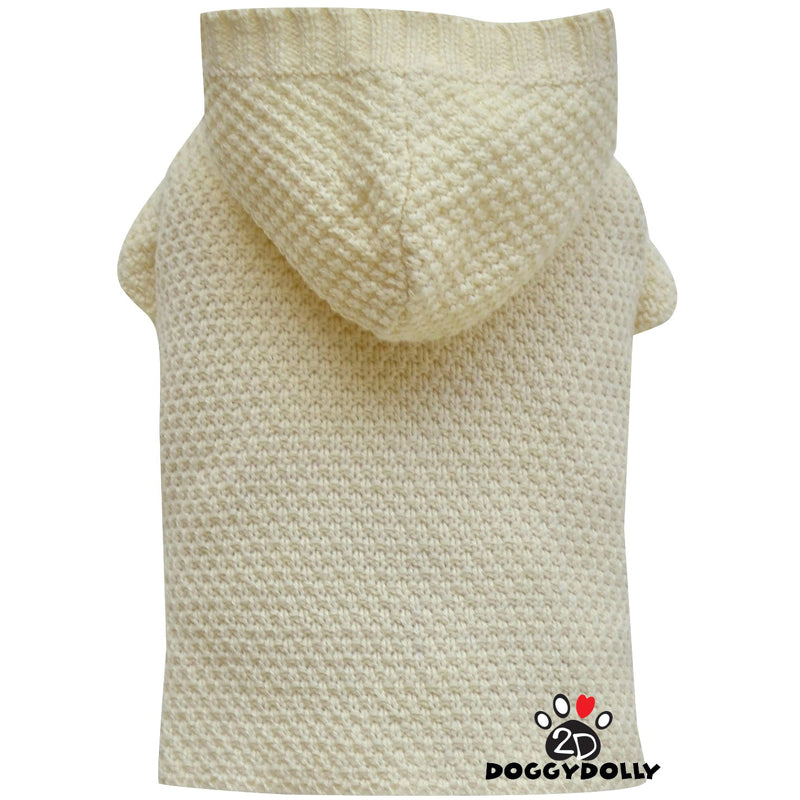 SMALL DOG - Cream Doggy Hoody