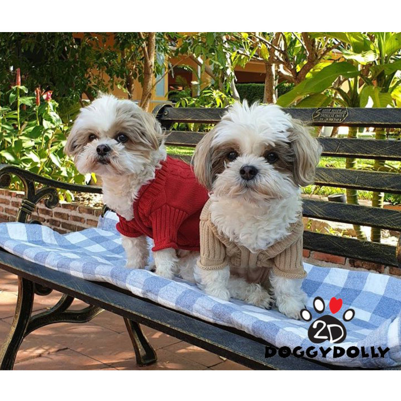 SMALL DOG - Red Doggy Sweater