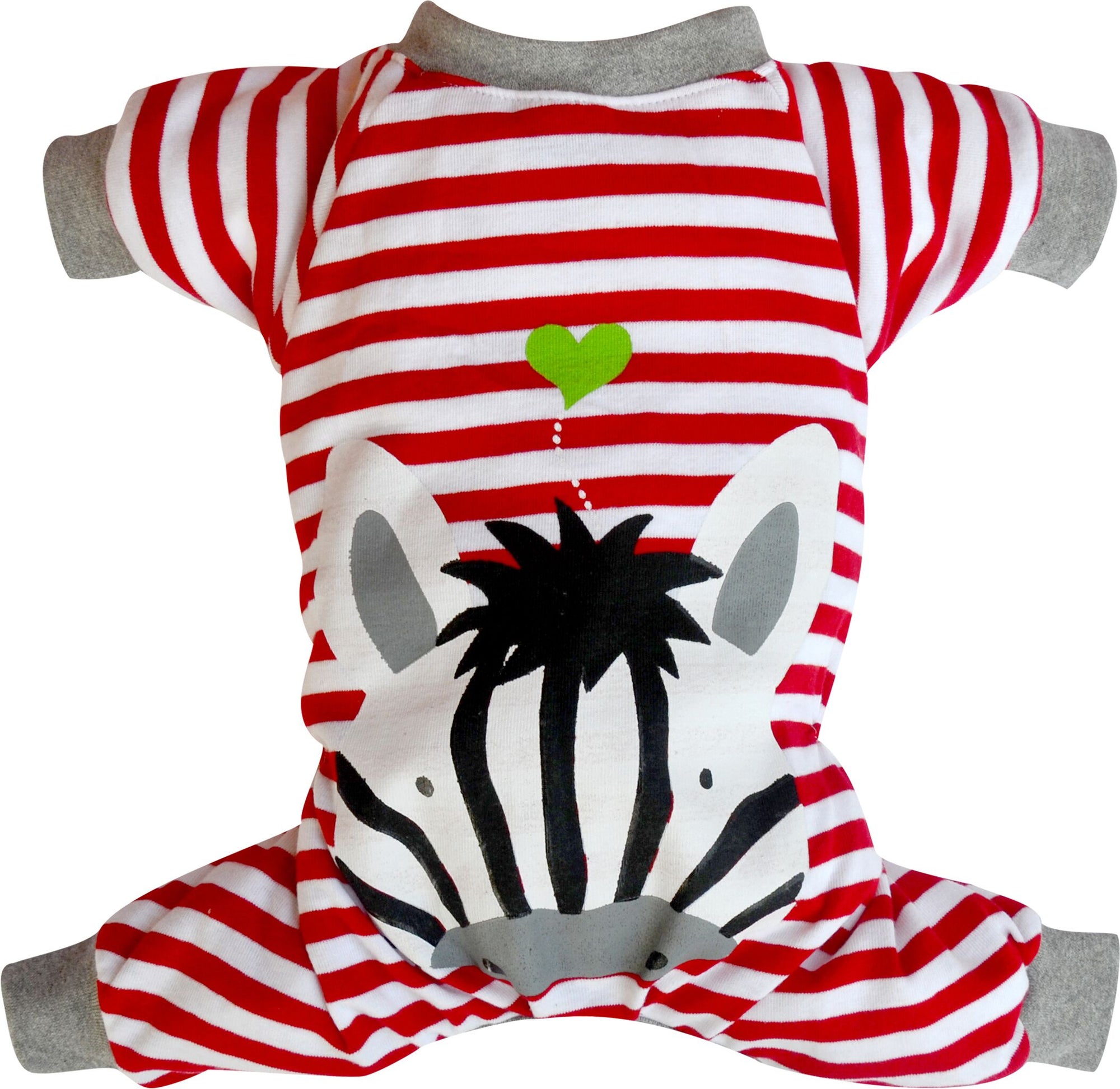 SMALL DOG - Red Zebra Pyjamas