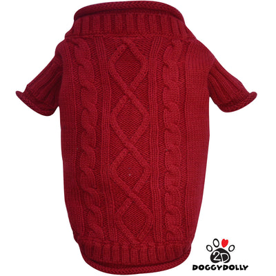 SMALL DOG - Red Doggy Sweater