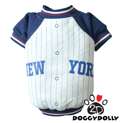 SMALL DOG - Blue Baseball Jacket